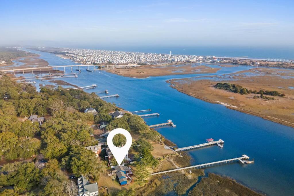 Dolphin Cove - Whole Waterfront House With Dock Villa Ocean Isle Beach Bagian luar foto