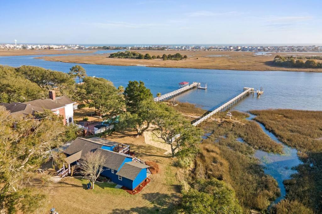 Dolphin Cove - Whole Waterfront House With Dock Villa Ocean Isle Beach Bagian luar foto