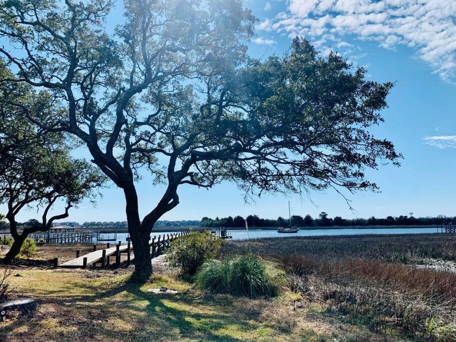 Dolphin Cove - Whole Waterfront House With Dock Villa Ocean Isle Beach Bagian luar foto
