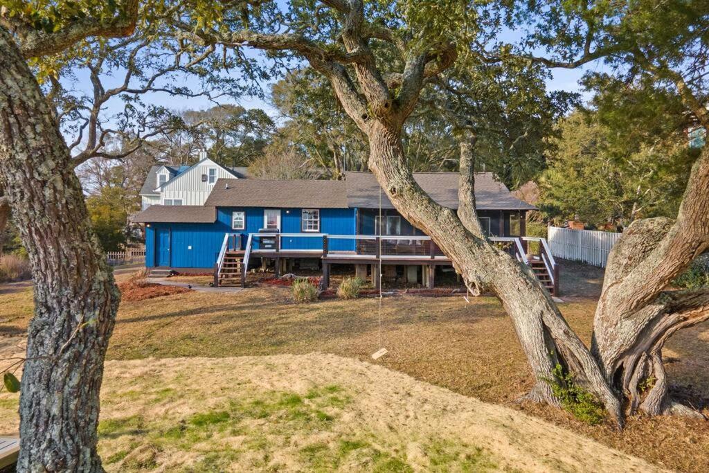 Dolphin Cove - Whole Waterfront House With Dock Villa Ocean Isle Beach Bagian luar foto