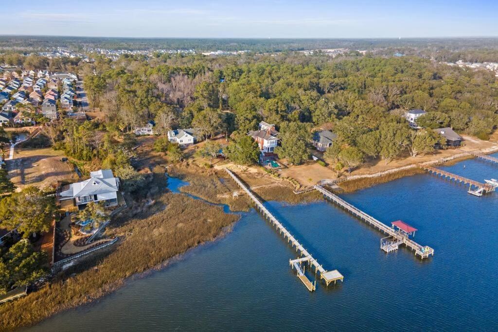 Dolphin Cove - Whole Waterfront House With Dock Villa Ocean Isle Beach Bagian luar foto